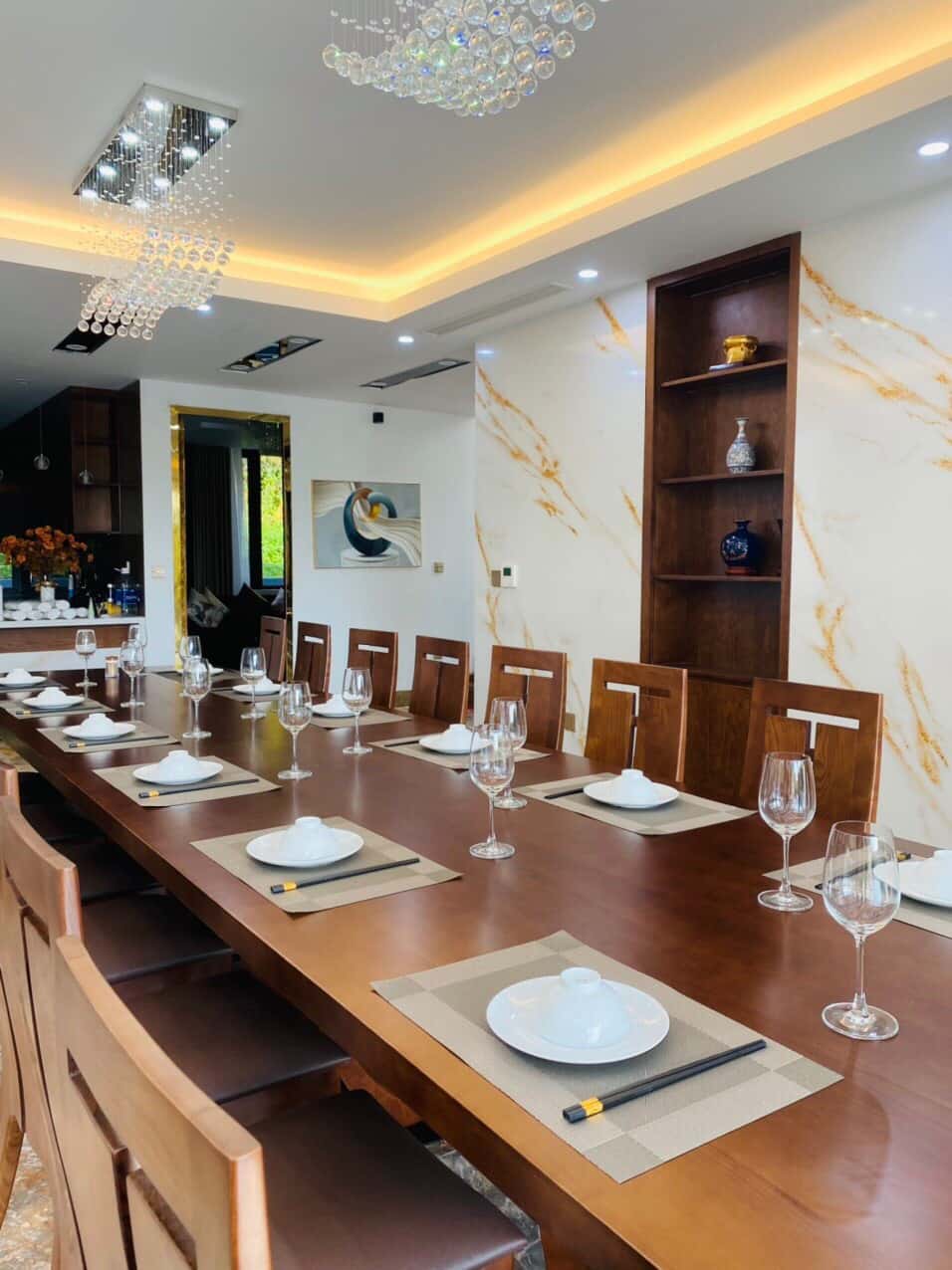 Nấu ăn tại villa 
