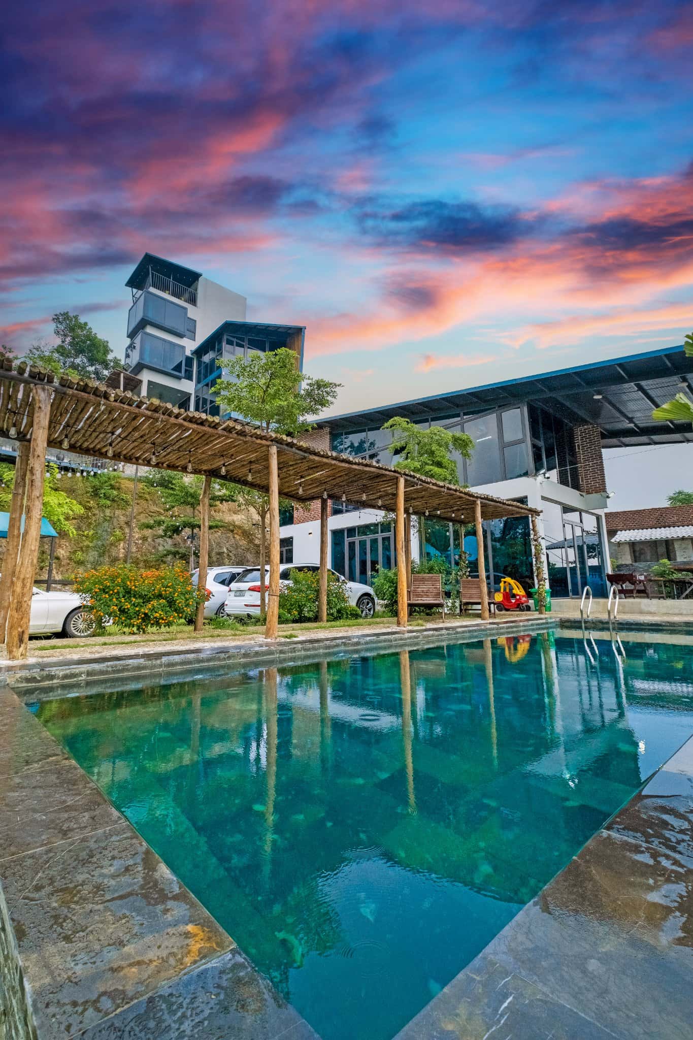 villa nang green filed ba vi
