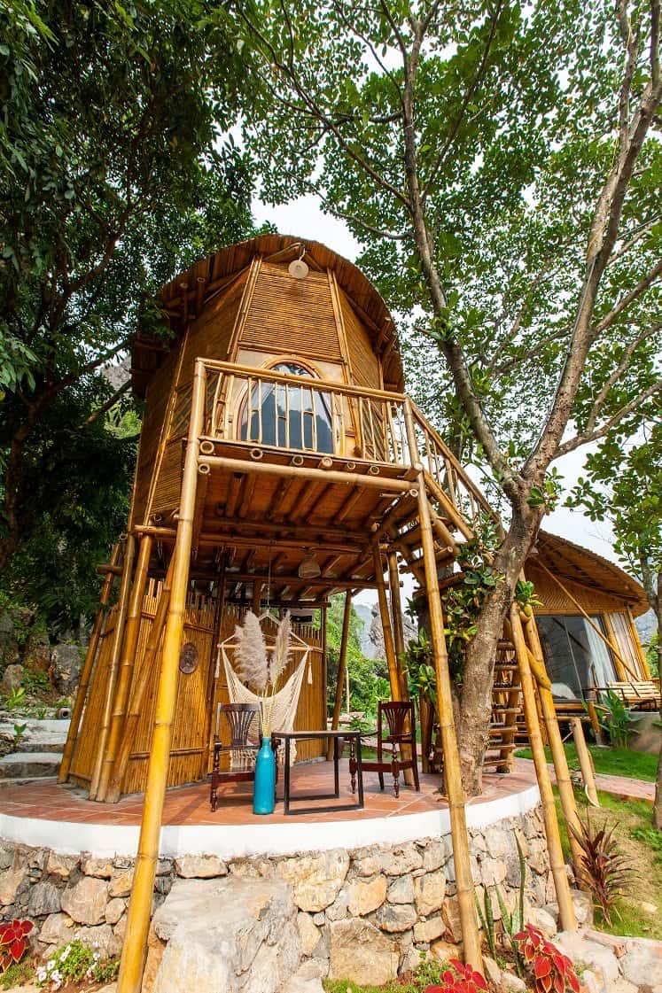 justfly trang an lamia bungalow bamboo treehouse ninh binh 