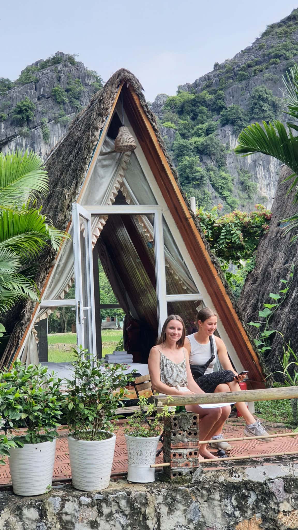 justfly trang an lamia bungalow triangle house ninh binh