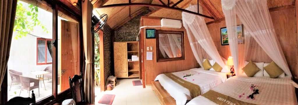 justfly phong gia dinh green peace bungalow ninh binh