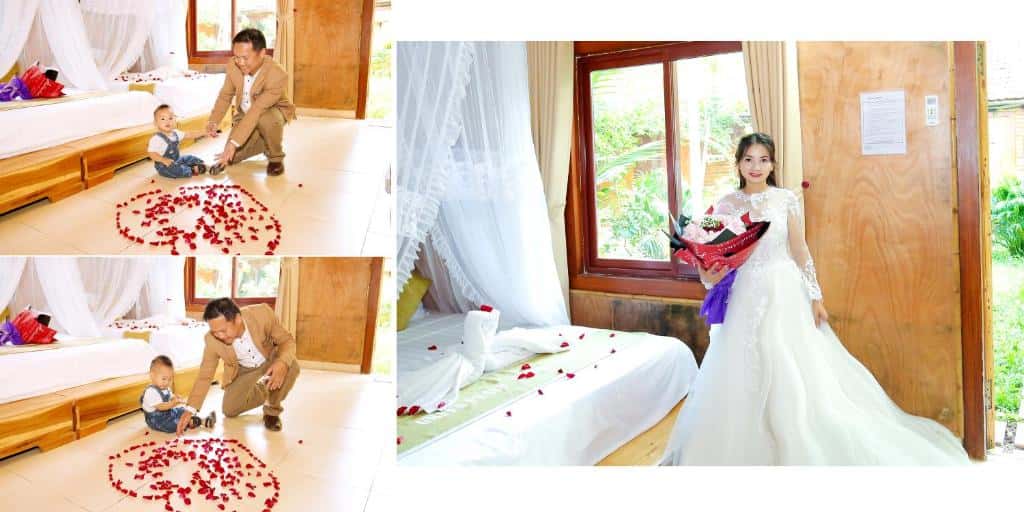 justfly phong triple view vuon green peace bungalow ninh binh