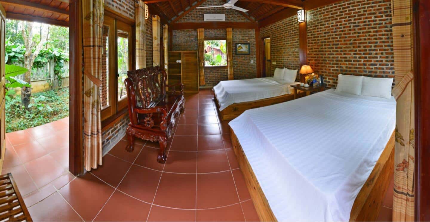 justfly deluxe family bungalow ninh binh family homestay ninh binh