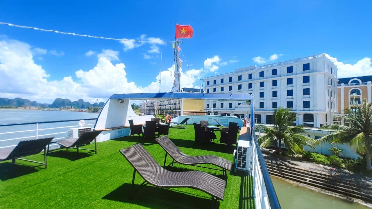 justfly sun deck cruise ha long