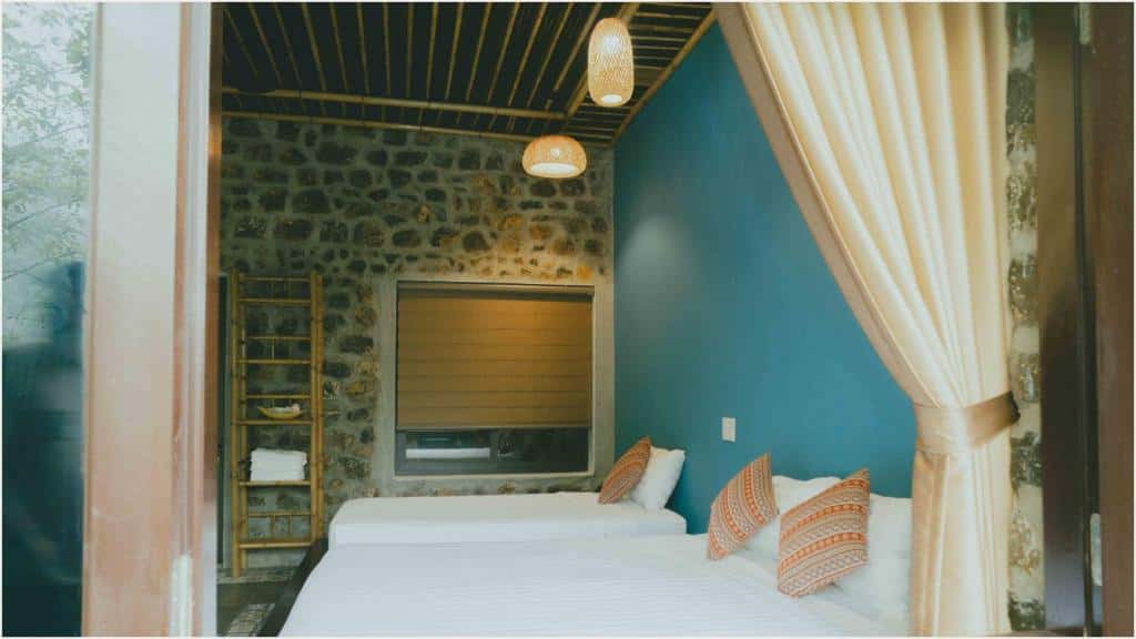 justfly triple garden view room trang an ecolodge ninh binh