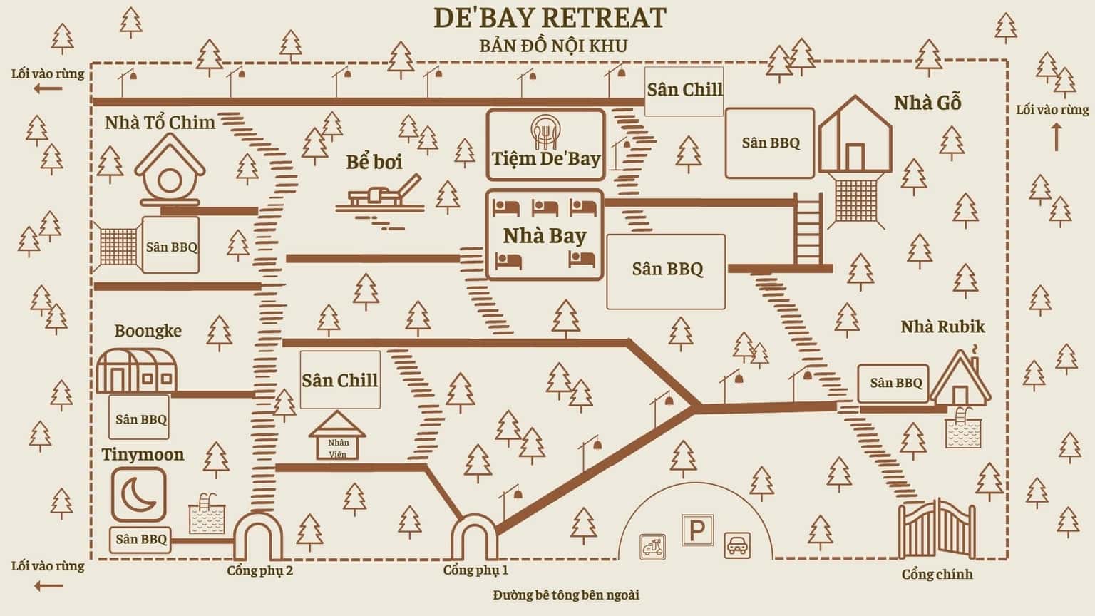 Nhà Bay 1 - De'bay Retreat，位于Lâm Trường，Sóc Sơn — 照片 16