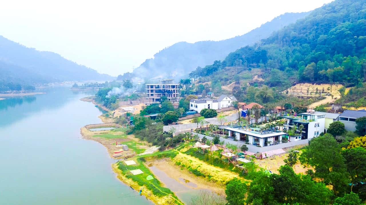 位于Sóc Sơn Đồng Đò湖的Đào Hoa Viên整区 — 照片 7