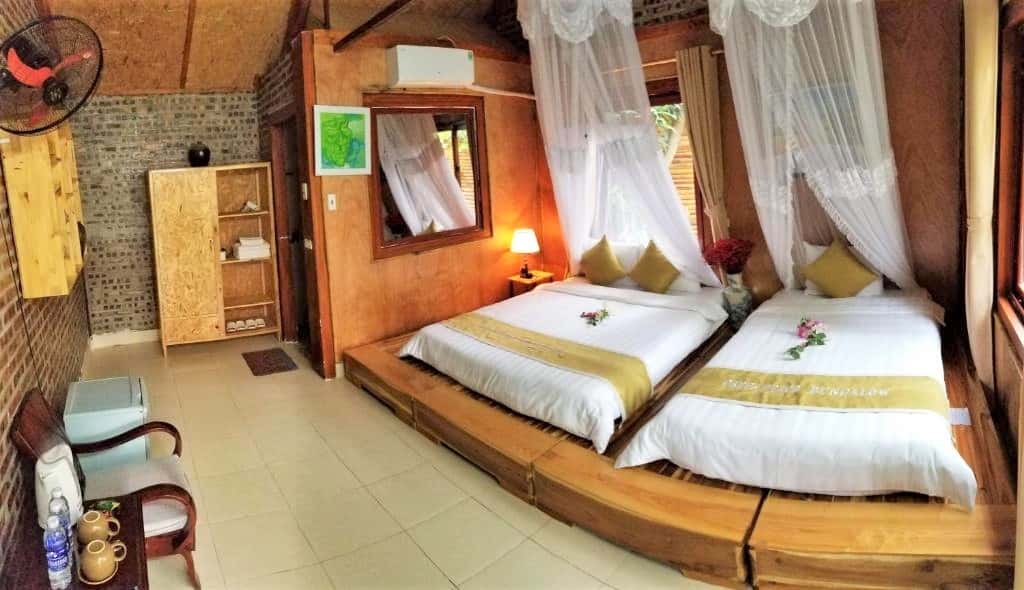 justfly phong twin green peace bungalow ninh binh
