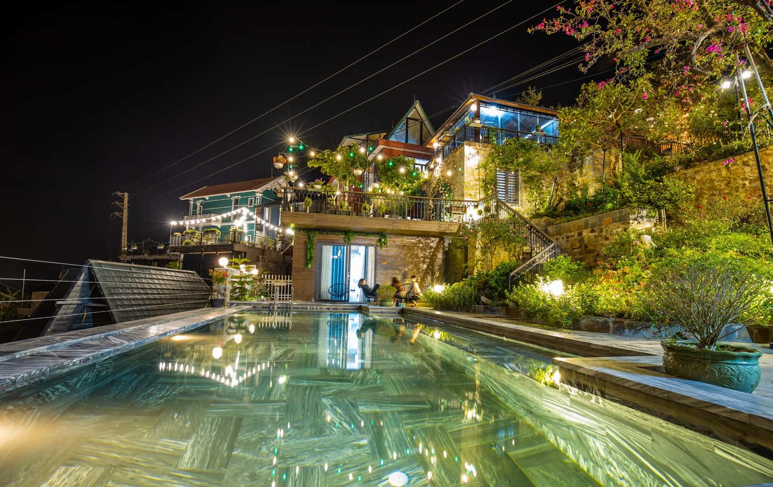 justfly nha canh be boi rose villa tam dao 
