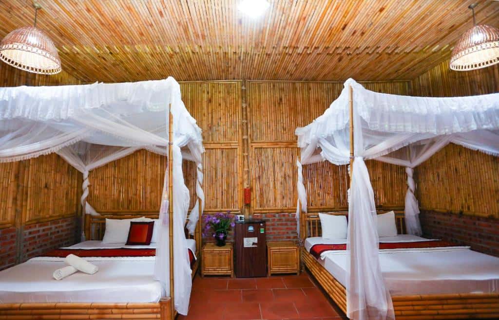 phong 4 nguoi view nui quoc khanh bamboo homestay ninh binh